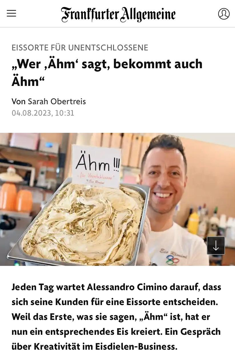 Eis Rimini Gaggenau - Auszeichnungen