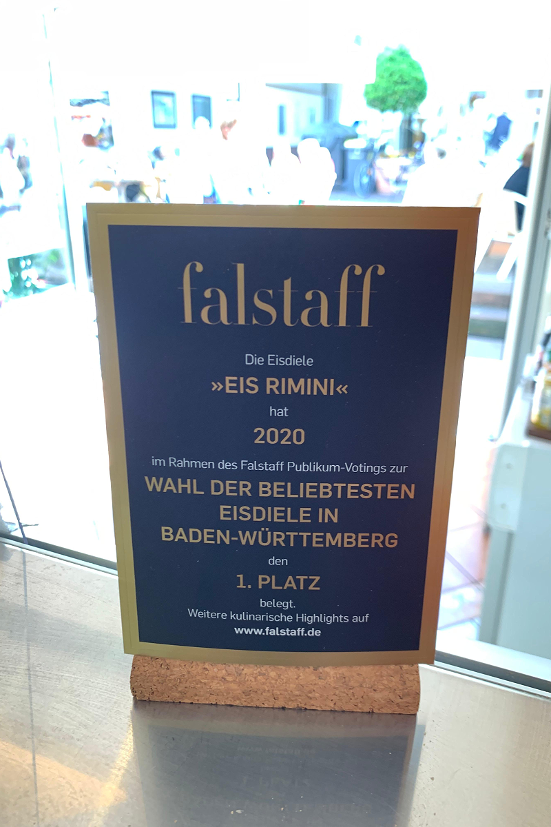 Eis Rimini Gaggenau - Auszeichnungen